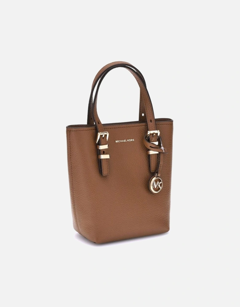 Grained Leather Card Holder with Logo Women - Brown Handbags