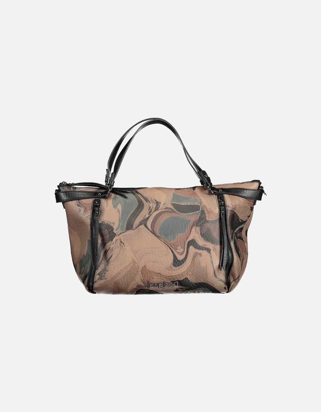 Zip Closure Handbag with Multiple Pockets Women - Brown, 4 of 3