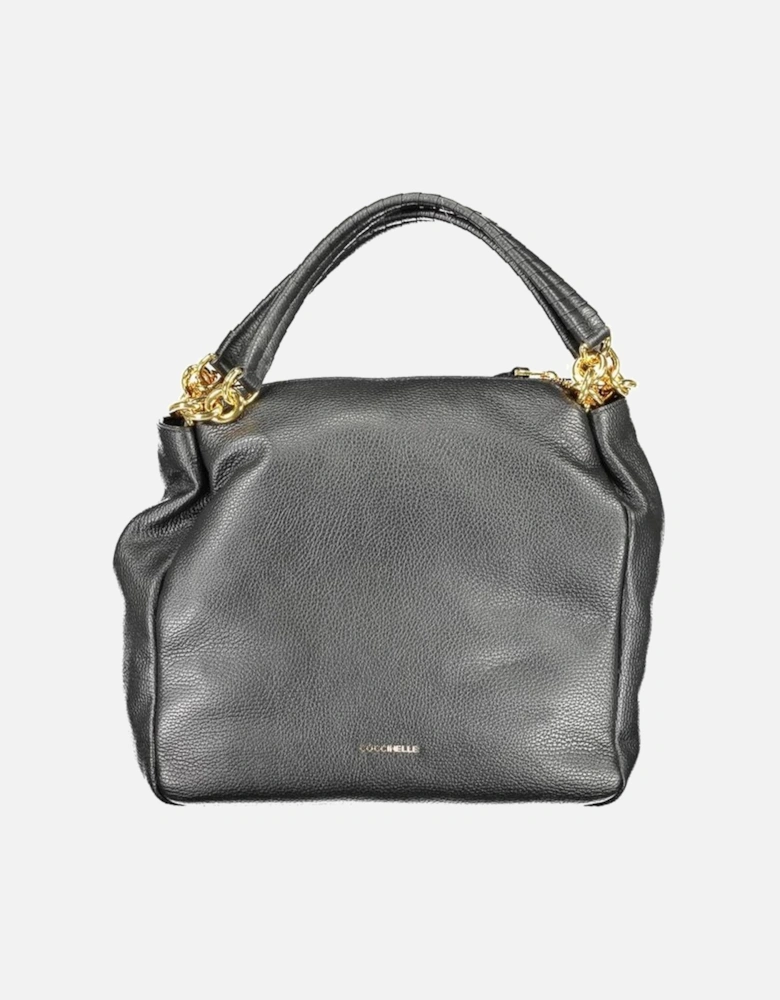 Tote Bag with Internal Pocket and Zip Closure Women - Black Handbags