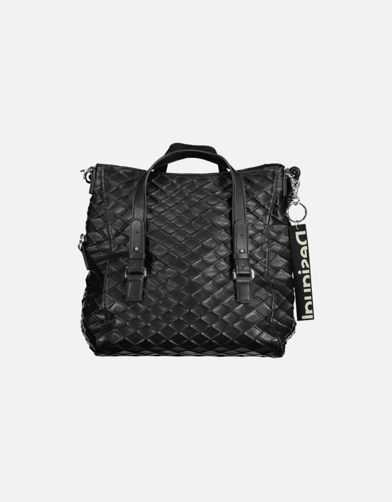 Removable Handle Bag with Adjustable Shoulder Strap Women - Black