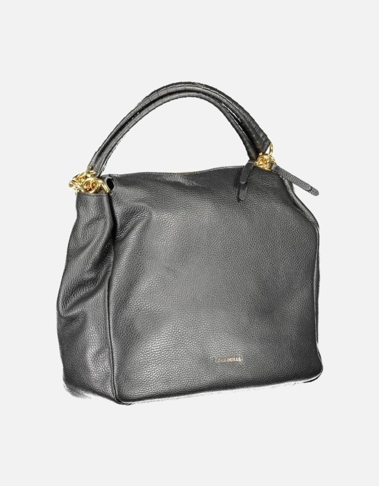 Tote Bag with Internal Pocket and Zip Closure Women - Black Handbags
