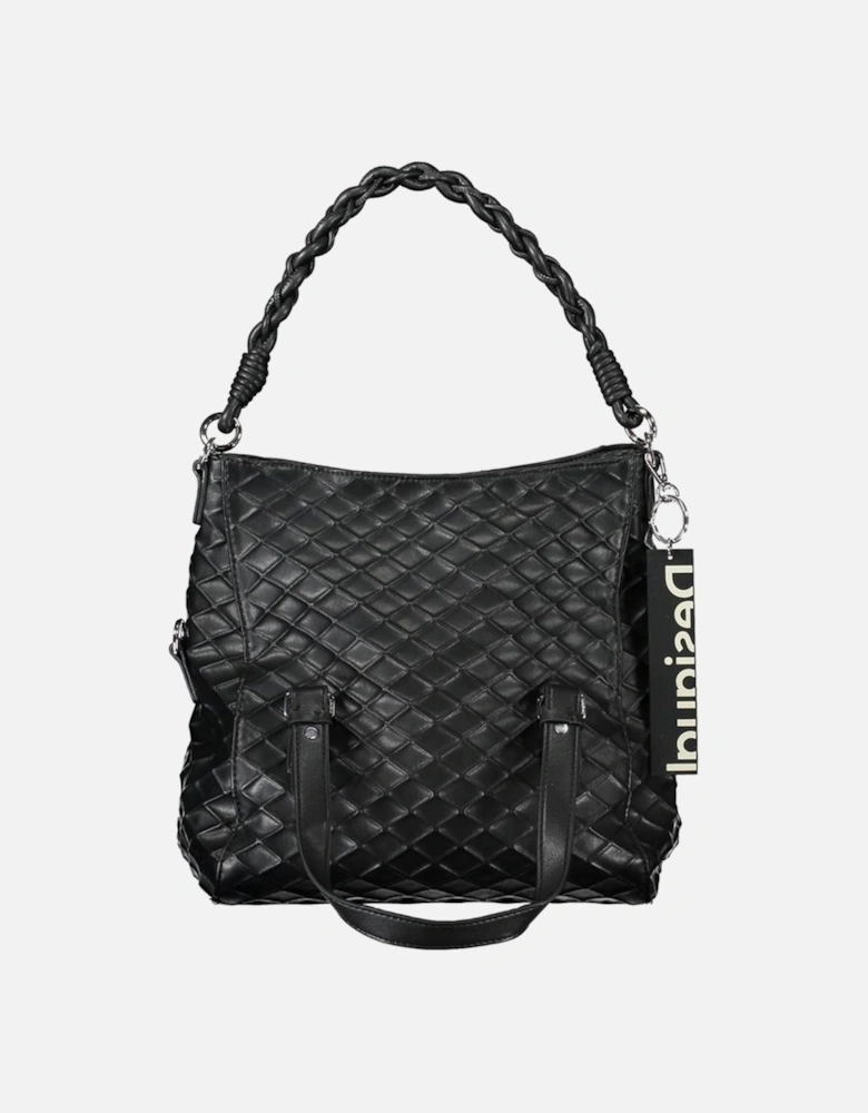 Removable Handle Bag with Adjustable Shoulder Strap Women - Black