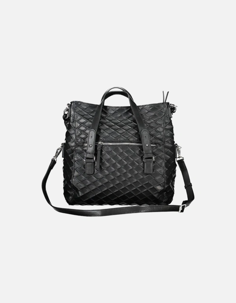 Removable Handle Bag with Adjustable Shoulder Strap Women - Black