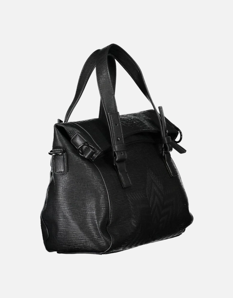 Bag with Adjustable Handles and Removable Strap Women - Black Handbags