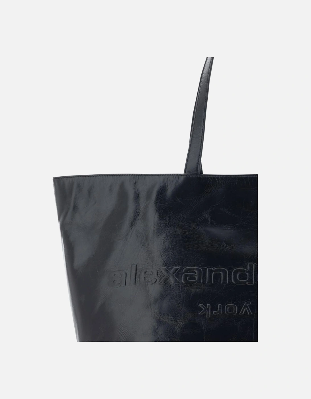 Calfskin Punch Tote Shoulder Bag Women - Black Handbags
