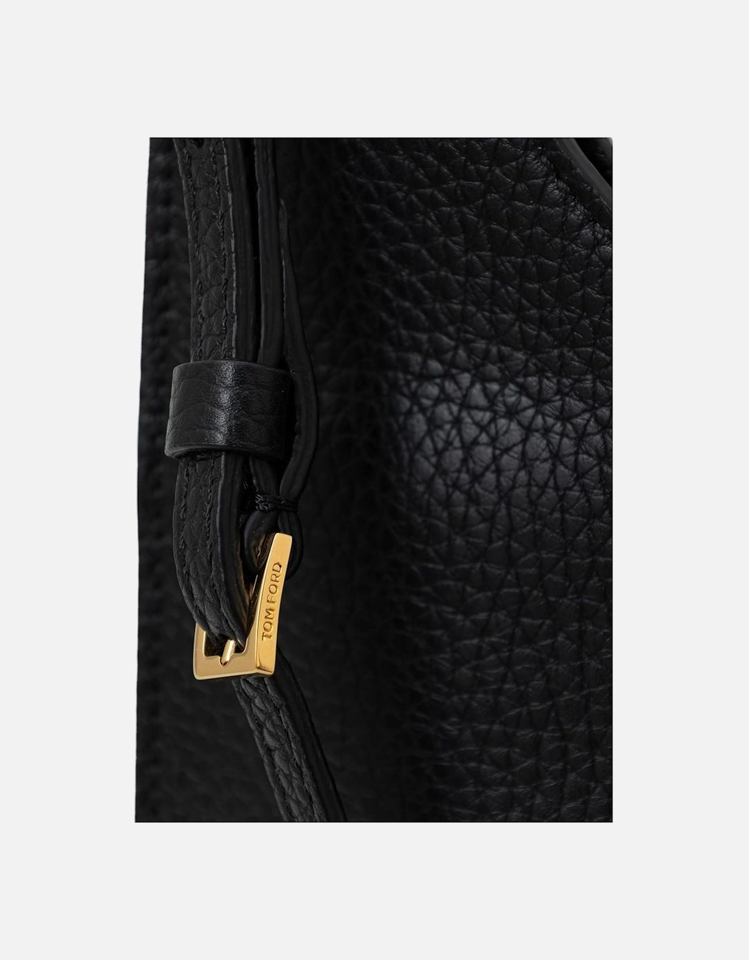 Mini Crossbody Bag with Gold Zip and Padlock Women - Black Shoulder