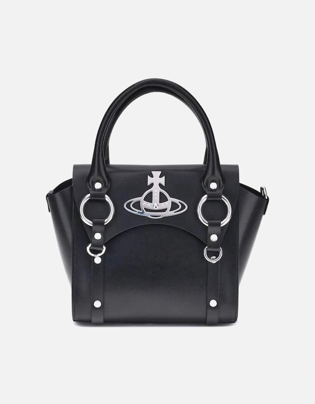 Betty Handbag with Iconic Plaque and Magnetic Closure Women - Black, 5 of 4