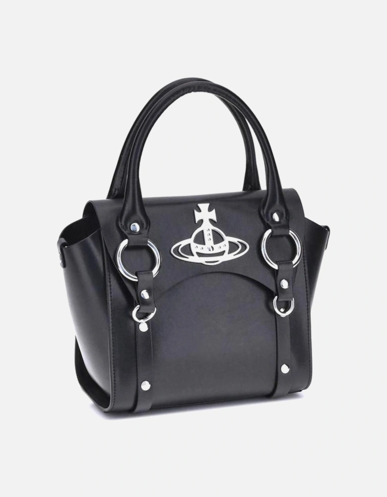 Betty Handbag with Iconic Plaque and Magnetic Closure Women - Black