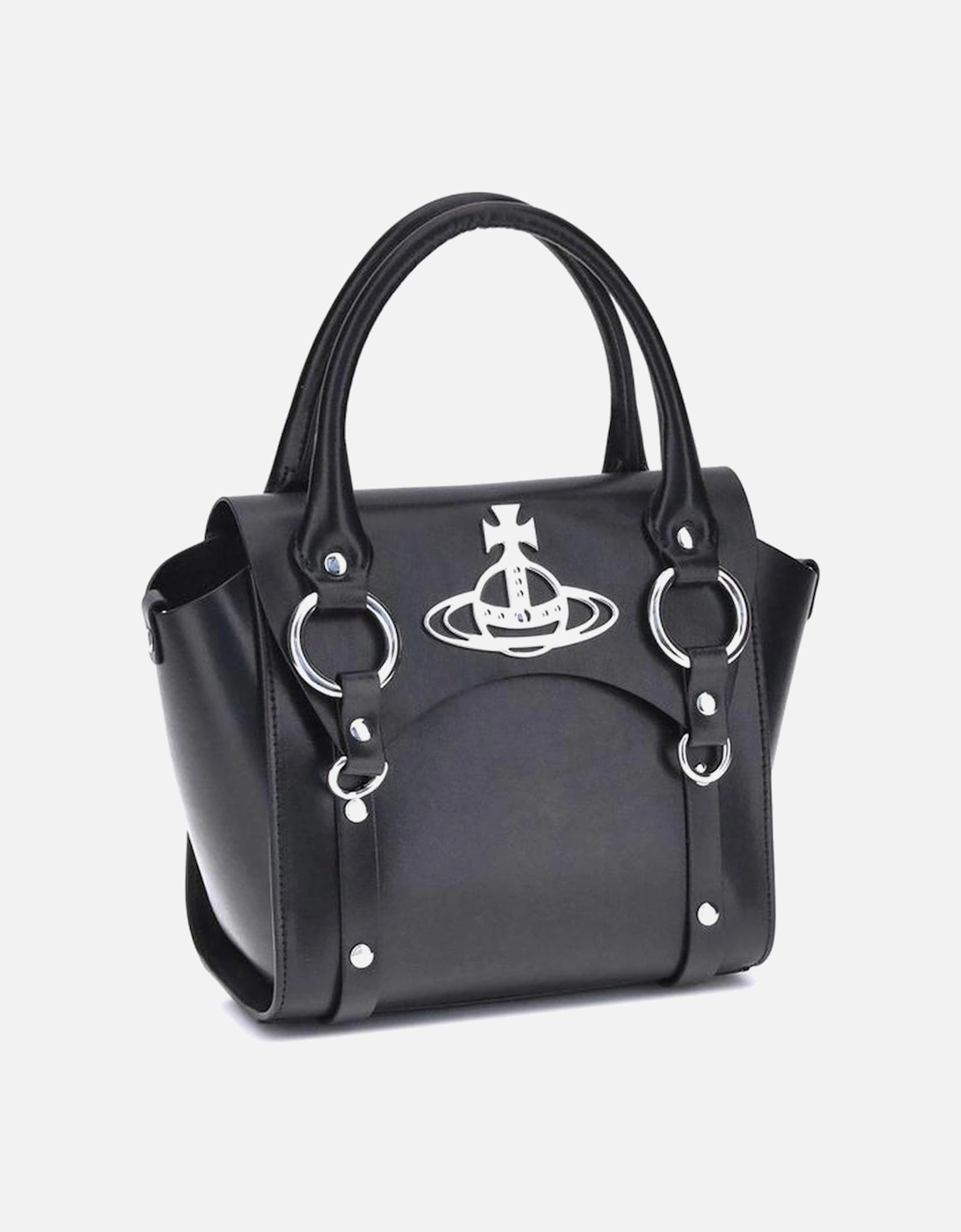 Betty Handbag with Iconic Plaque and Magnetic Closure Women - Black