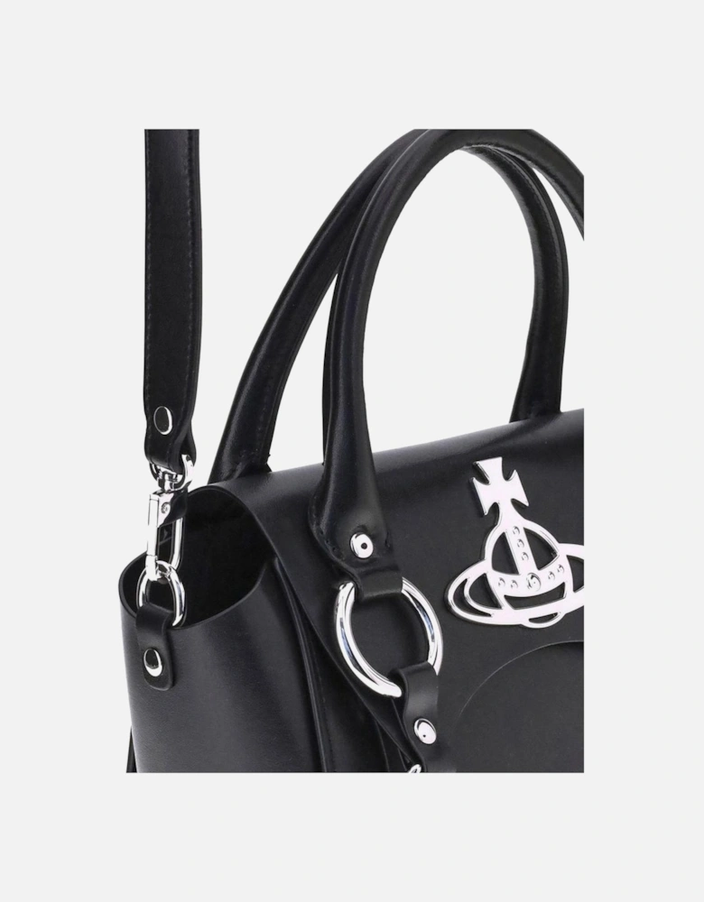 Betty Handbag with Iconic Plaque and Magnetic Closure Women - Black