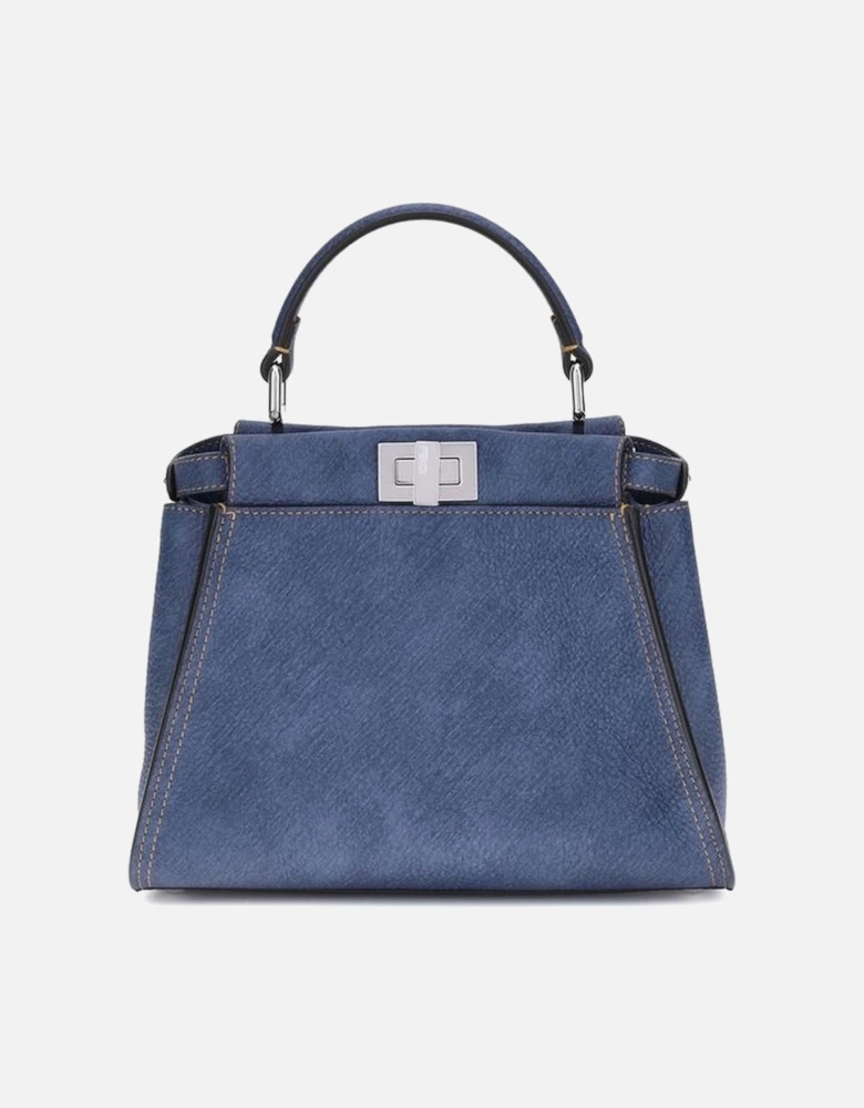Peekaboo Mini Grained Leather Handbag with Adjustable Strap Women -