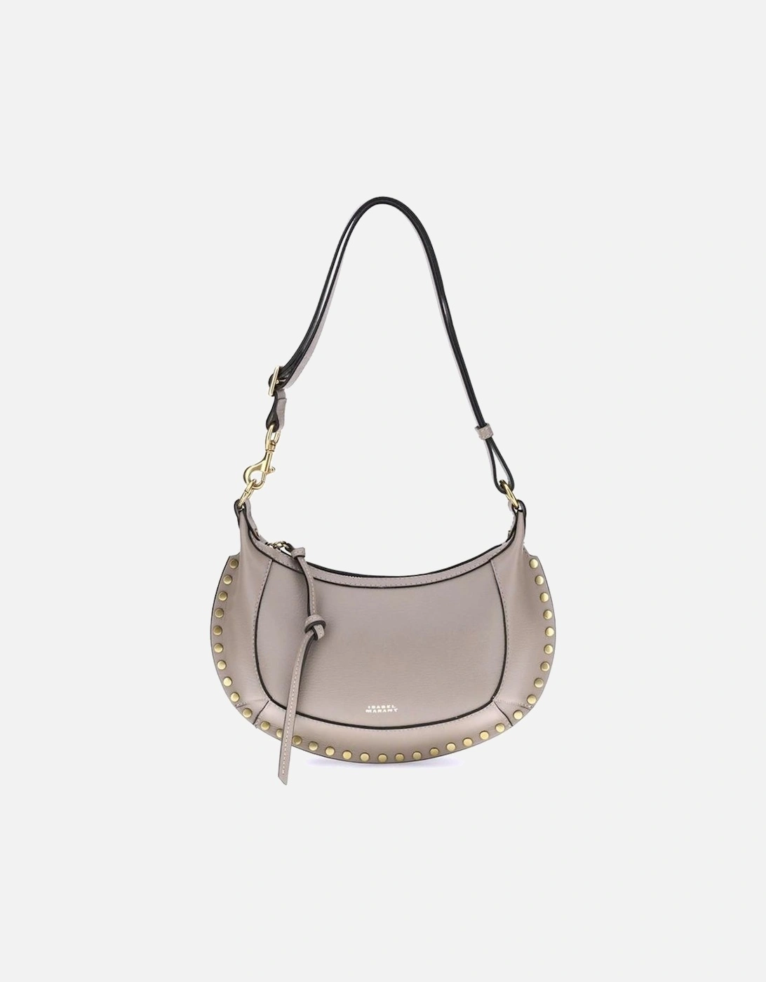 Oksan Moon Leather Shoulder Bag with Adjustable Strap Women - Black, 5 of 4