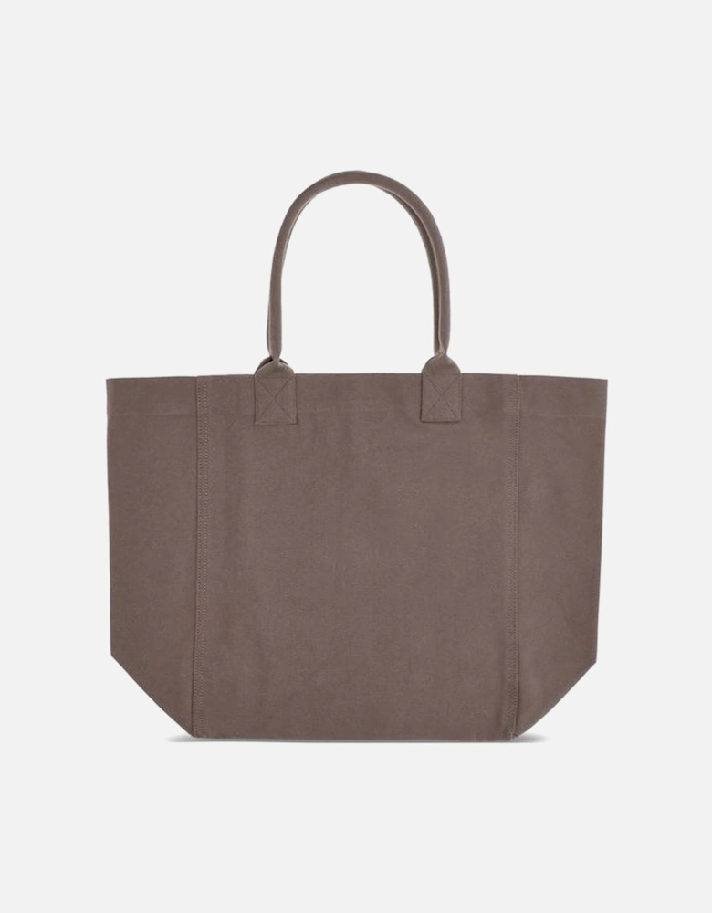 Monochrome Cotton Tote Bag with Monogram Detailing Women - Bicolor
