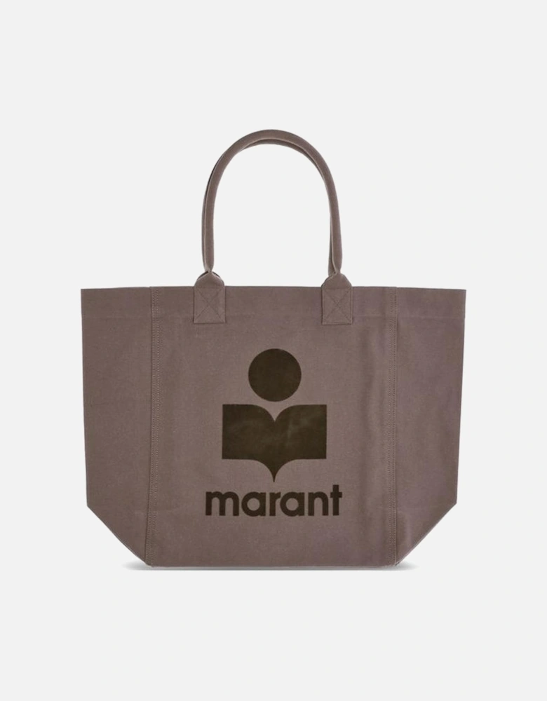 Monochrome Cotton Tote Bag with Monogram Detailing Women - Bicolor
