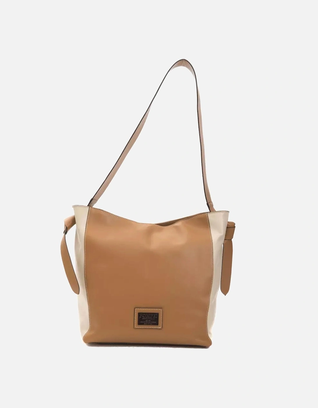 Leather Shoulder Bag with Adjustable Strap and Logo Detailing Women -, 6 of 5