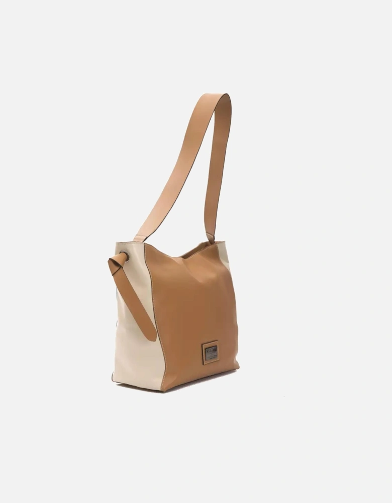 Leather Shoulder Bag with Adjustable Strap and Logo Detailing Women -