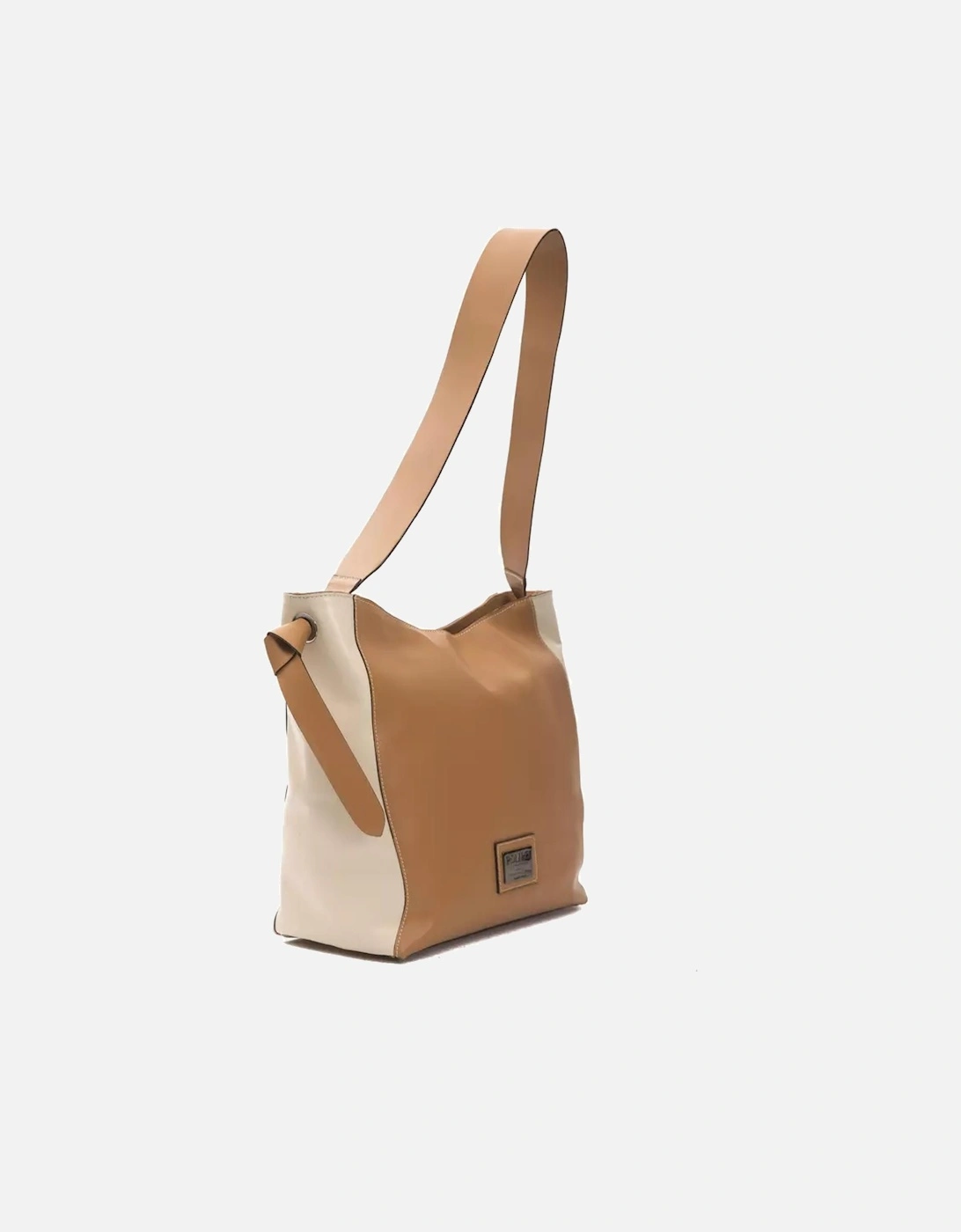 Leather Shoulder Bag with Adjustable Strap and Logo Detailing Women -