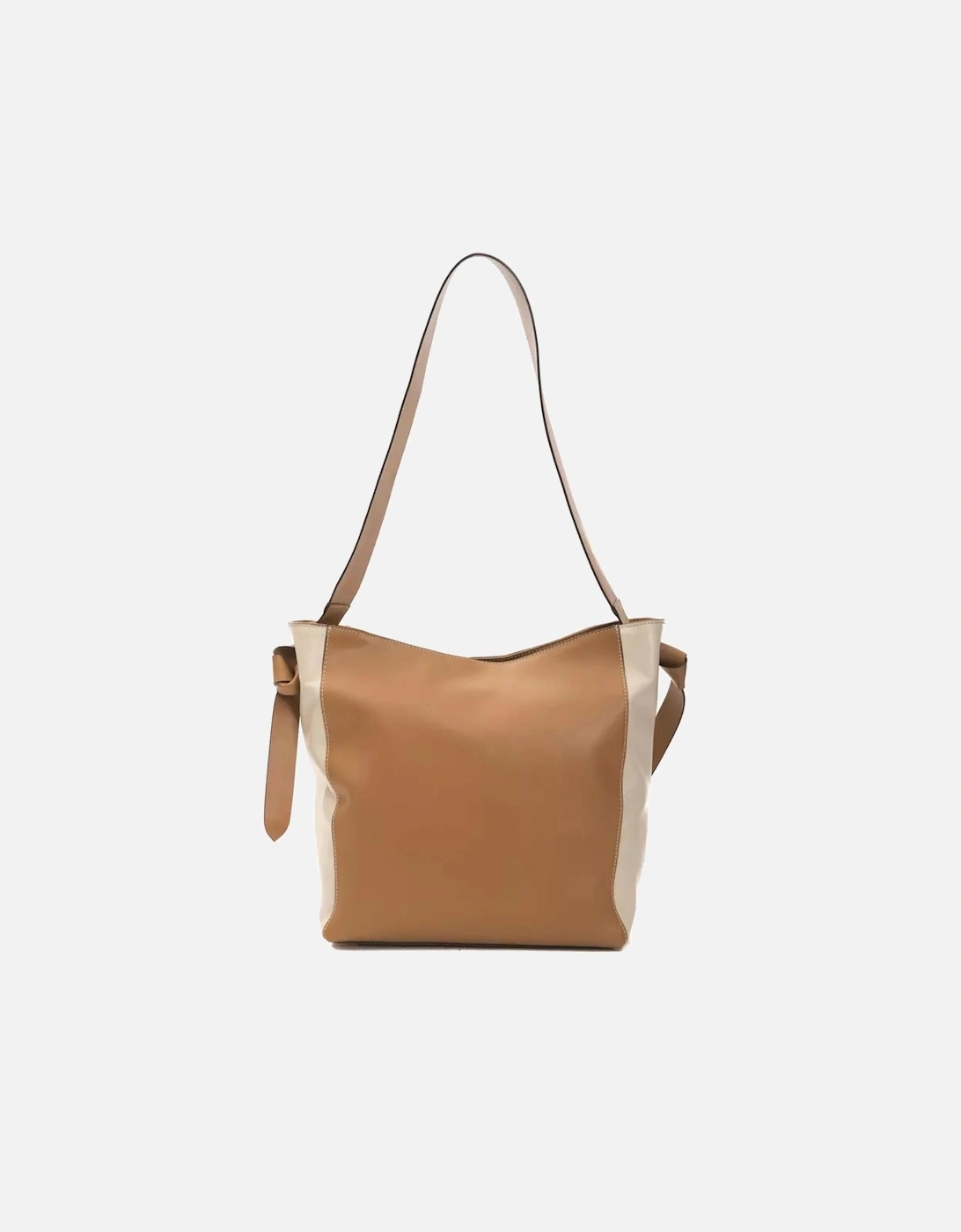 Leather Shoulder Bag with Adjustable Strap and Logo Detailing Women -