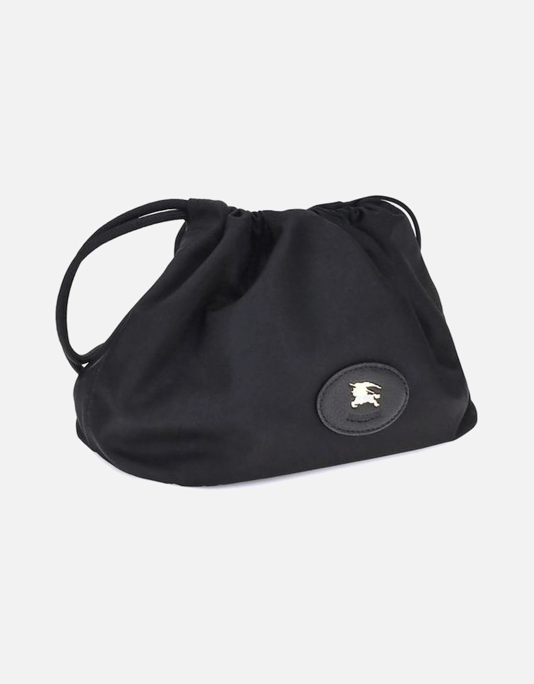 Equestrian Knight Drawstring Pouch with Brushed Metal Elements Women -