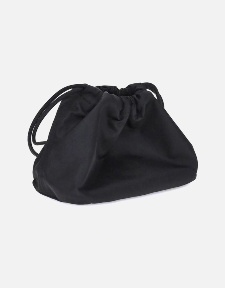 Equestrian Knight Drawstring Pouch with Brushed Metal Elements Women -