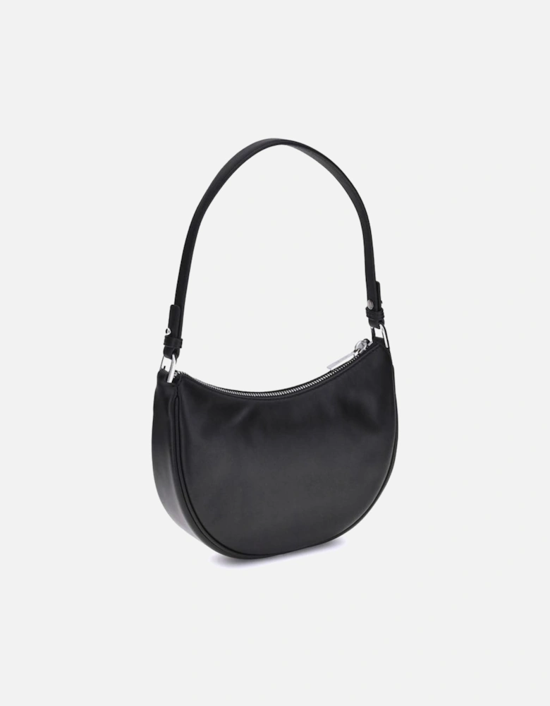 Crescent-Shaped Kyla Shoulder Bag with Adjustable Handle Women - Black
