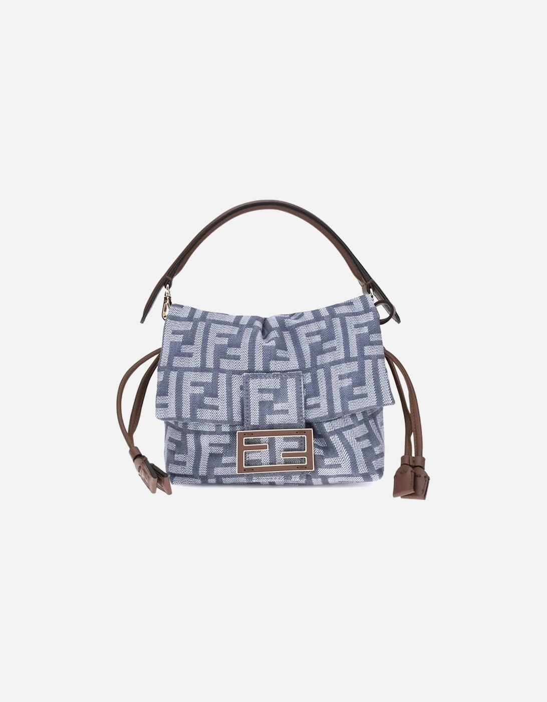 Small Jacquard Baguette Shoulder Bag Women - Blue, 5 of 4