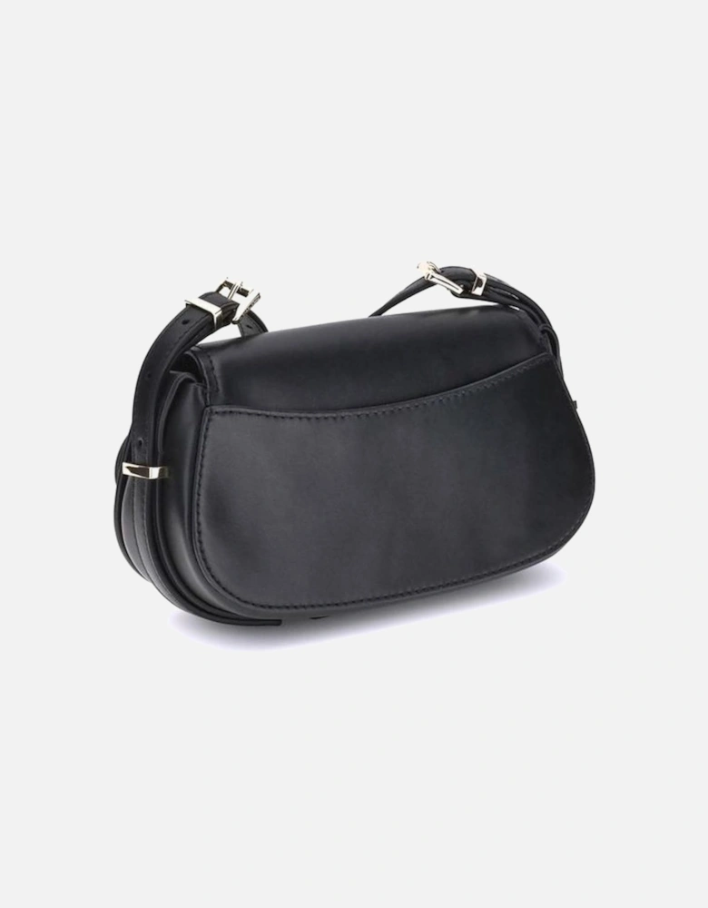 Lydia Calf Leather Shoulder Bag Women - Black