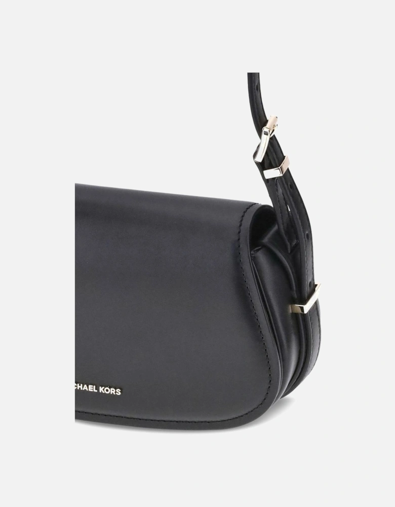 Lydia Calf Leather Shoulder Bag Women - Black
