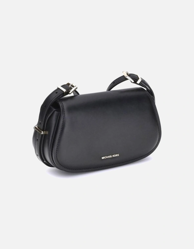 Lydia Calf Leather Shoulder Bag Women - Black