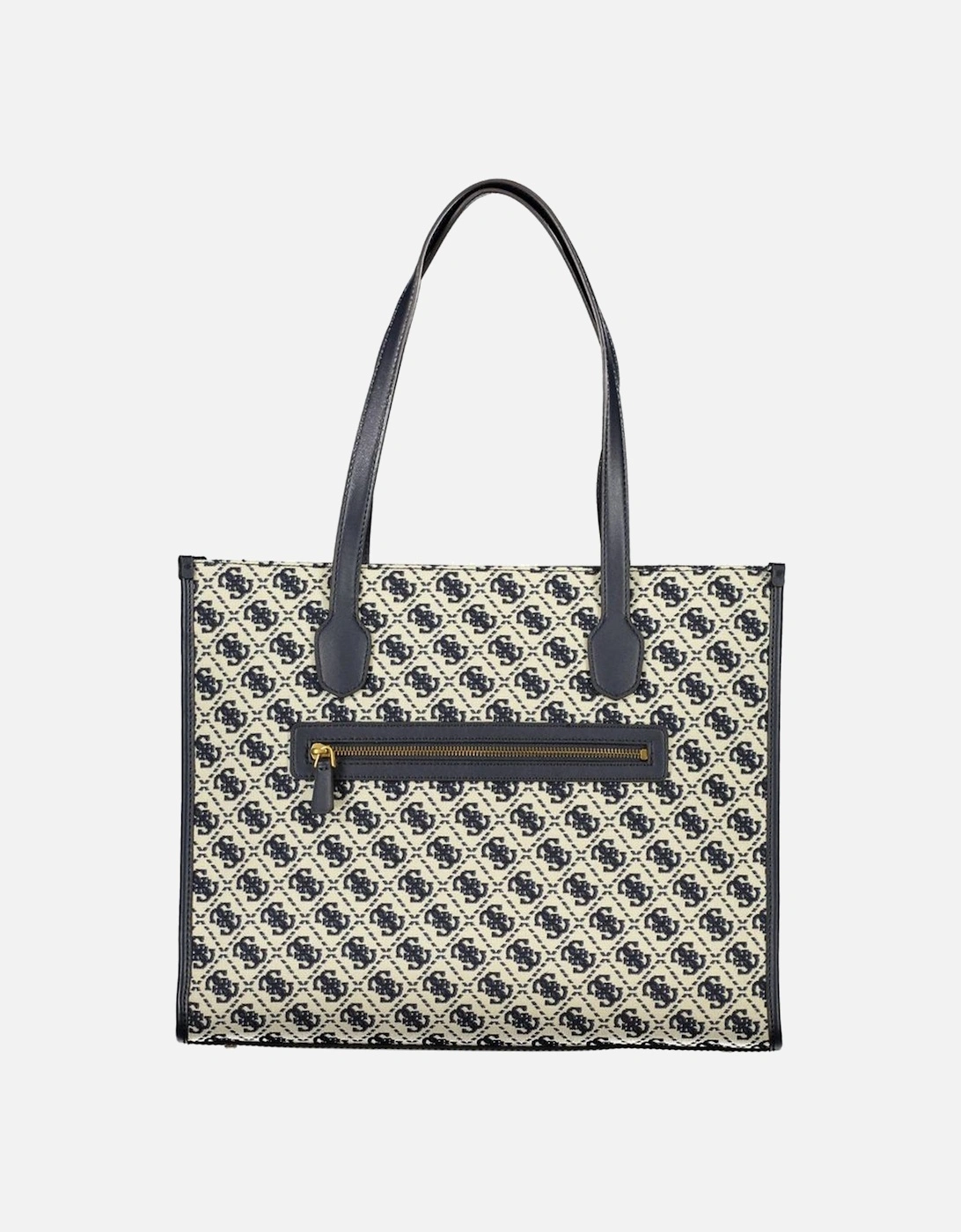 Leather Shoulder Bag with Multiple Pockets Women - Blue Handbags