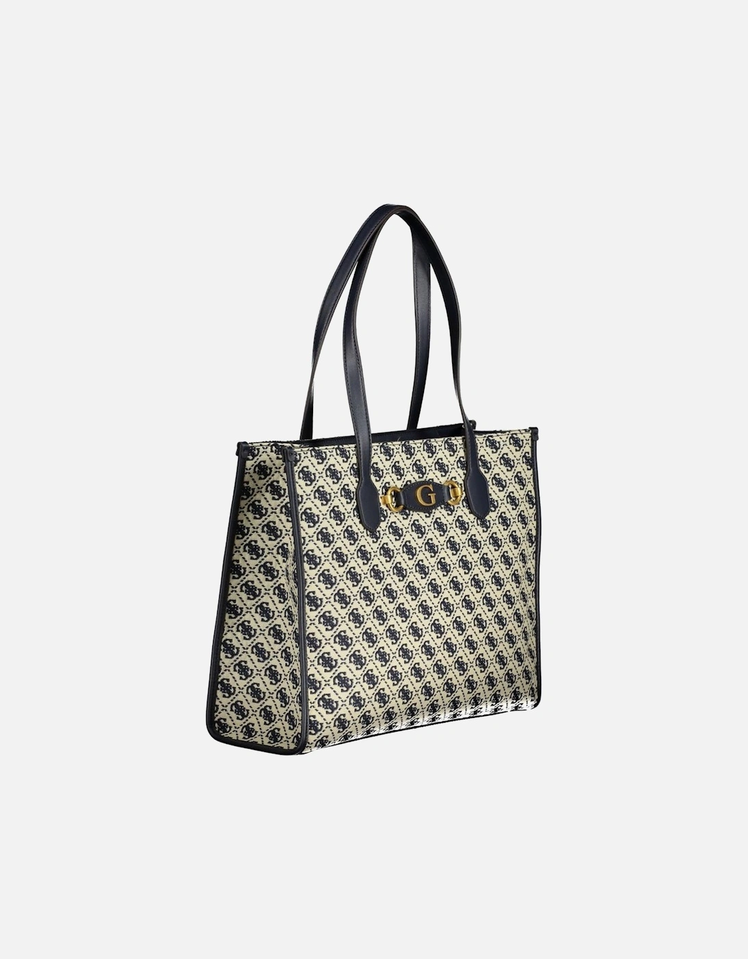 Leather Shoulder Bag with Multiple Pockets Women - Blue Handbags