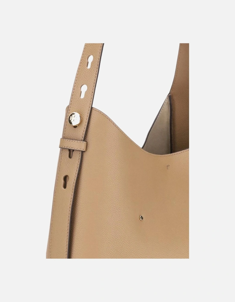 Romy Soft Leather Shoulder Bag Women - Beige