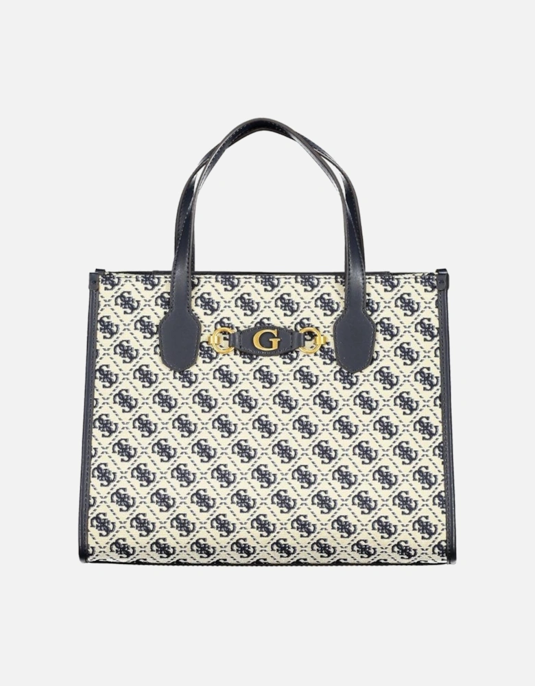 Bag with Handles and Adjustable Shoulder Strap Women - Blue Handbags