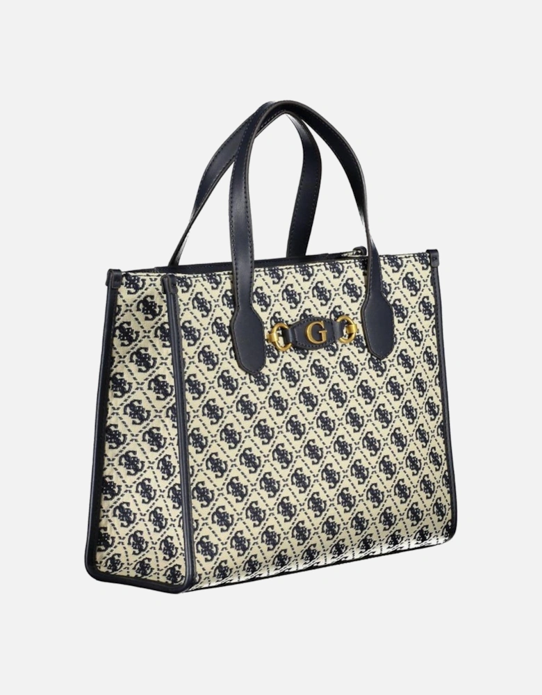 Bag with Handles and Adjustable Shoulder Strap Women - Blue Handbags