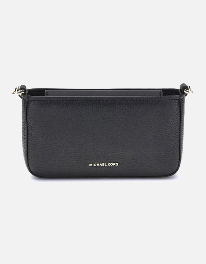 Magnet Closure Leather Shoulder Bag Women - Black