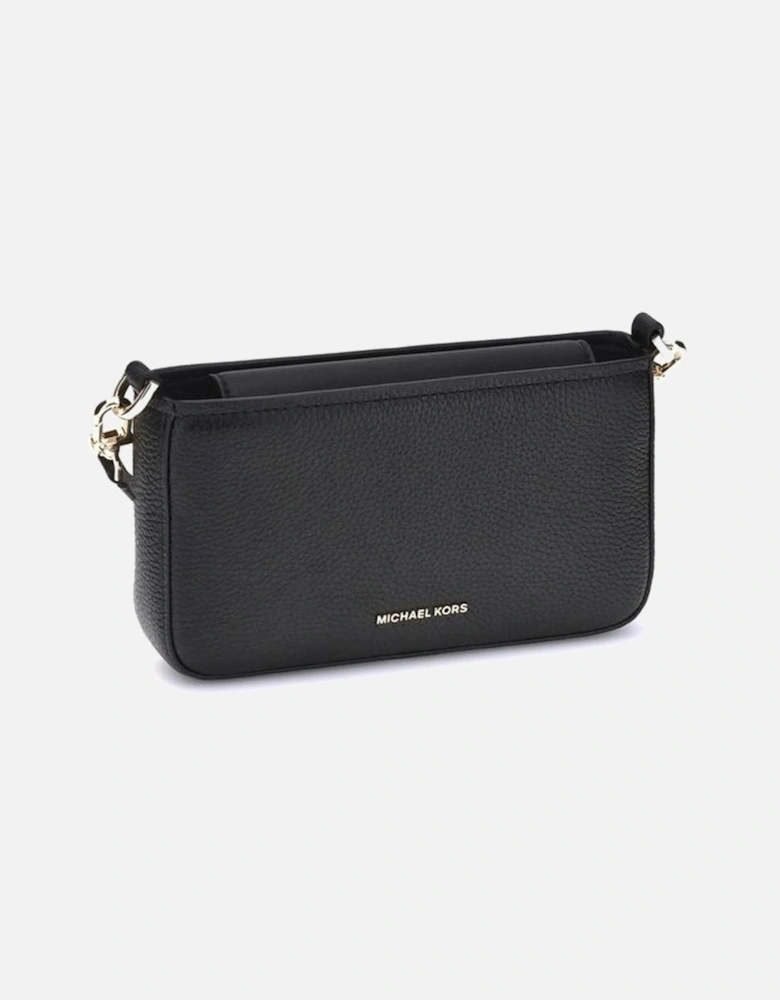 Magnet Closure Leather Shoulder Bag Women - Black