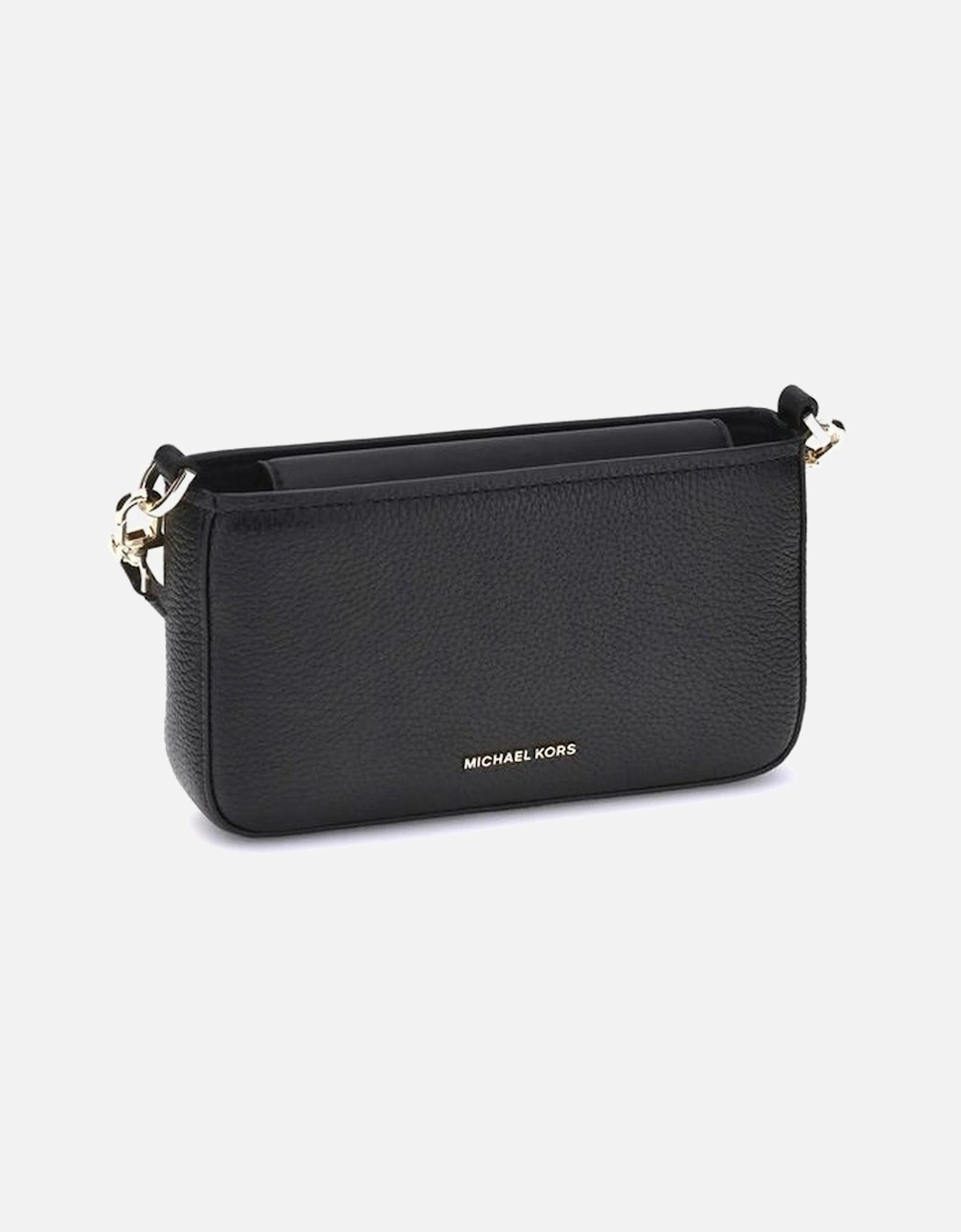 Magnet Closure Leather Shoulder Bag Women - Black