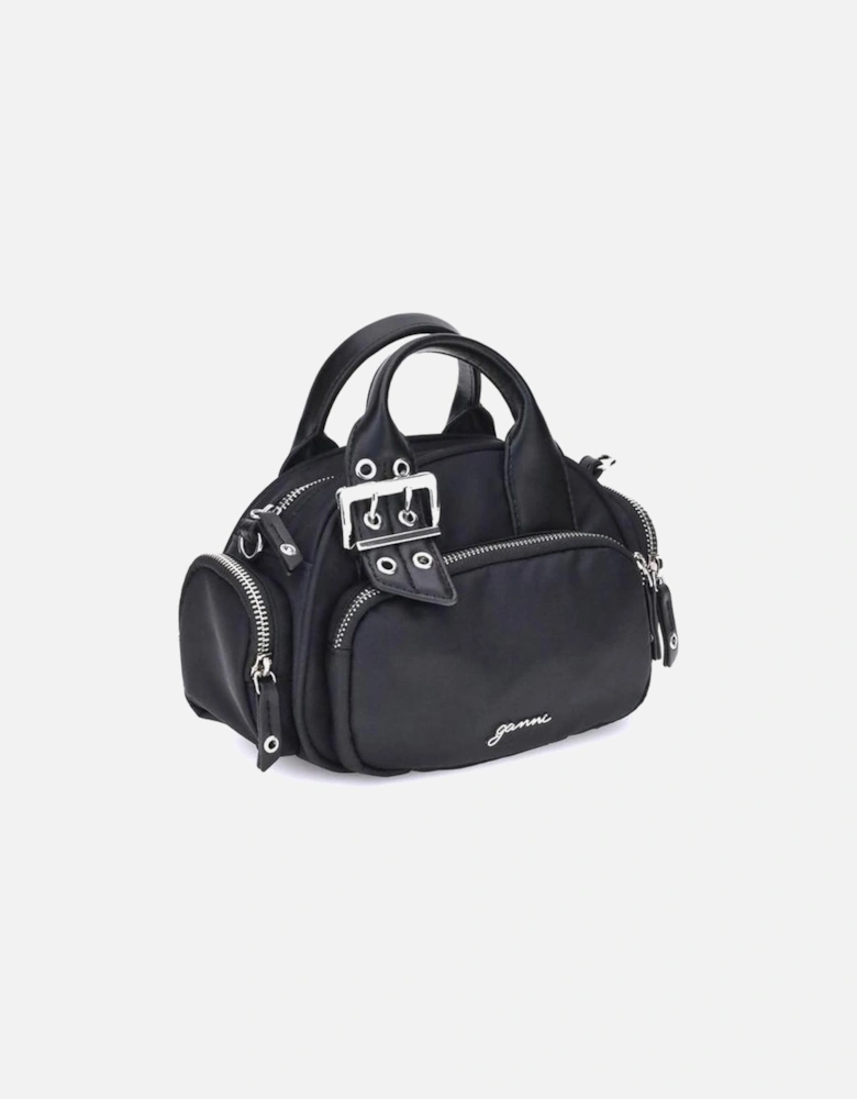 Polochon Mini Handbag with Adjustable Strap Women - Black