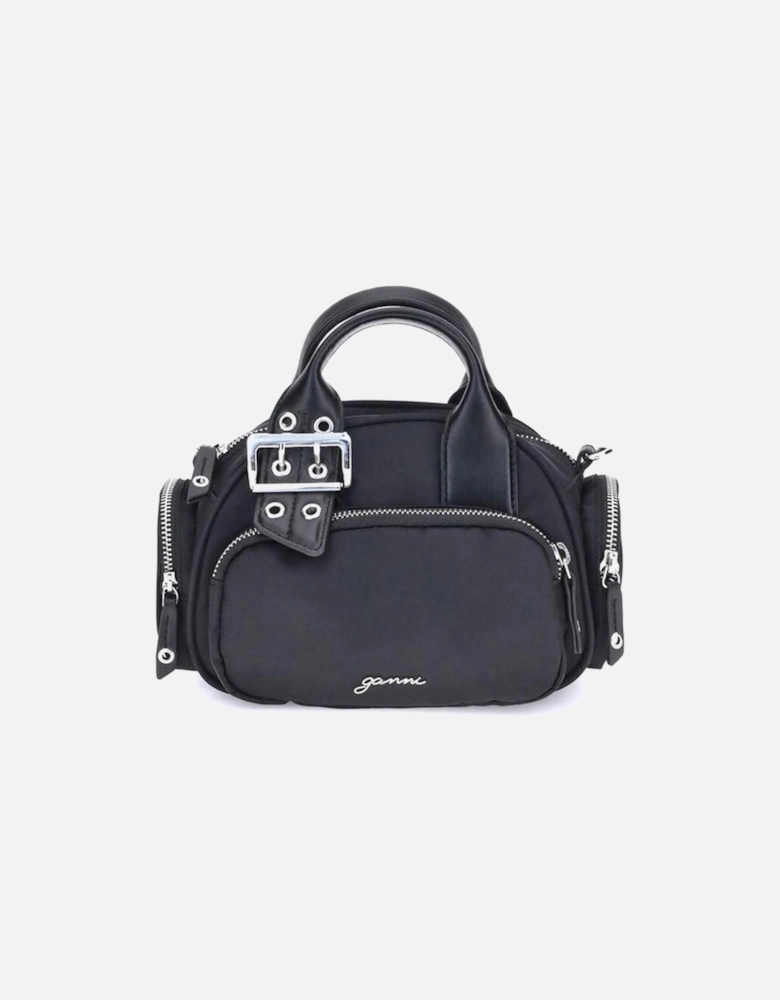 Polochon Mini Handbag with Adjustable Strap Women - Black