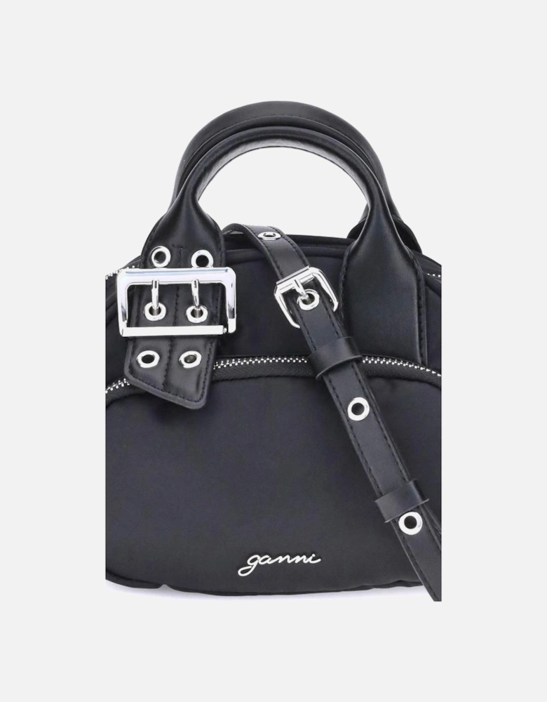 Polochon Mini Handbag with Adjustable Strap Women - Black