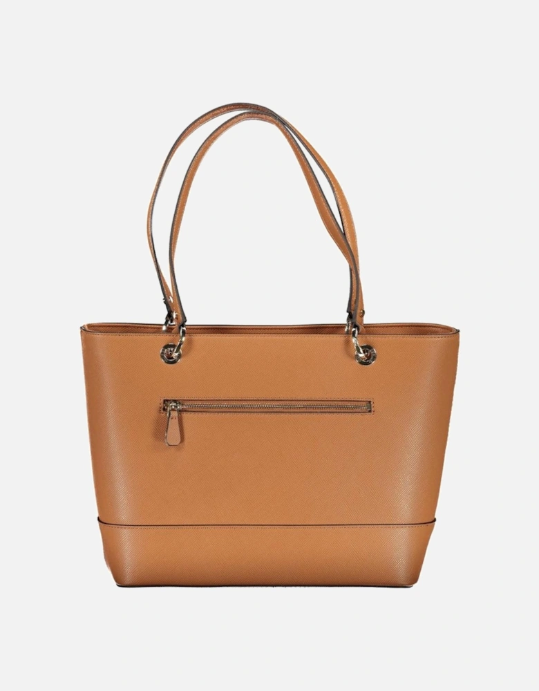 Shoulder Bag with External and Internal Pockets Women - Brown Handbags