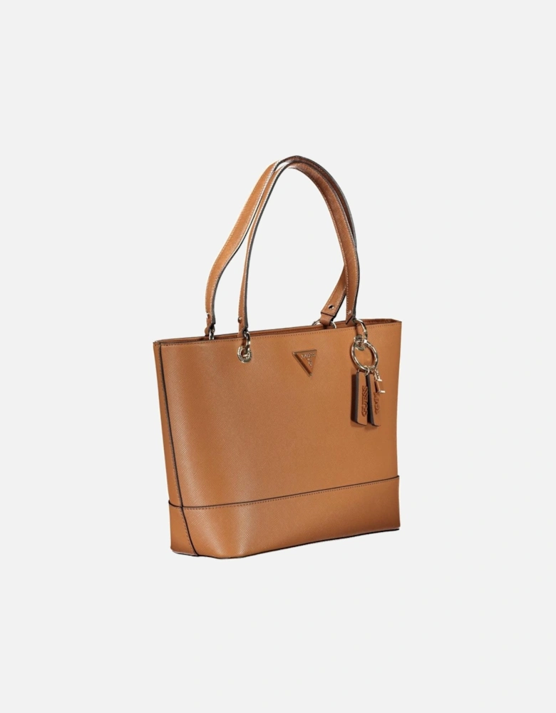 Shoulder Bag with External and Internal Pockets Women - Brown Handbags