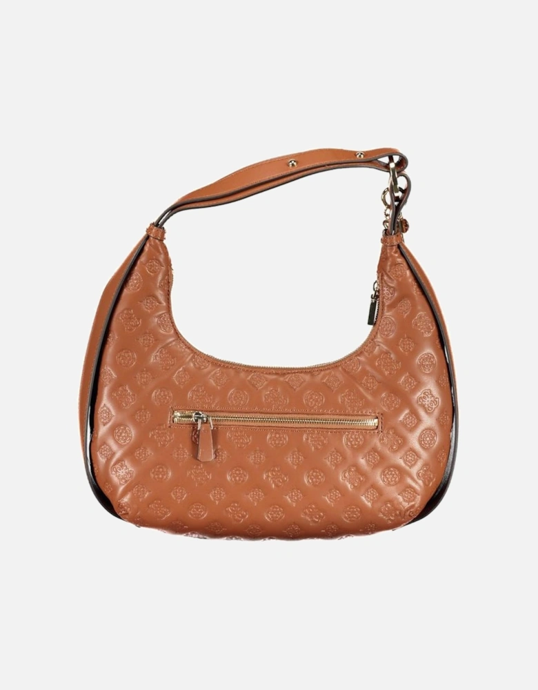 Logo Shoulder Bag with Pockets Women - Brown Handbags