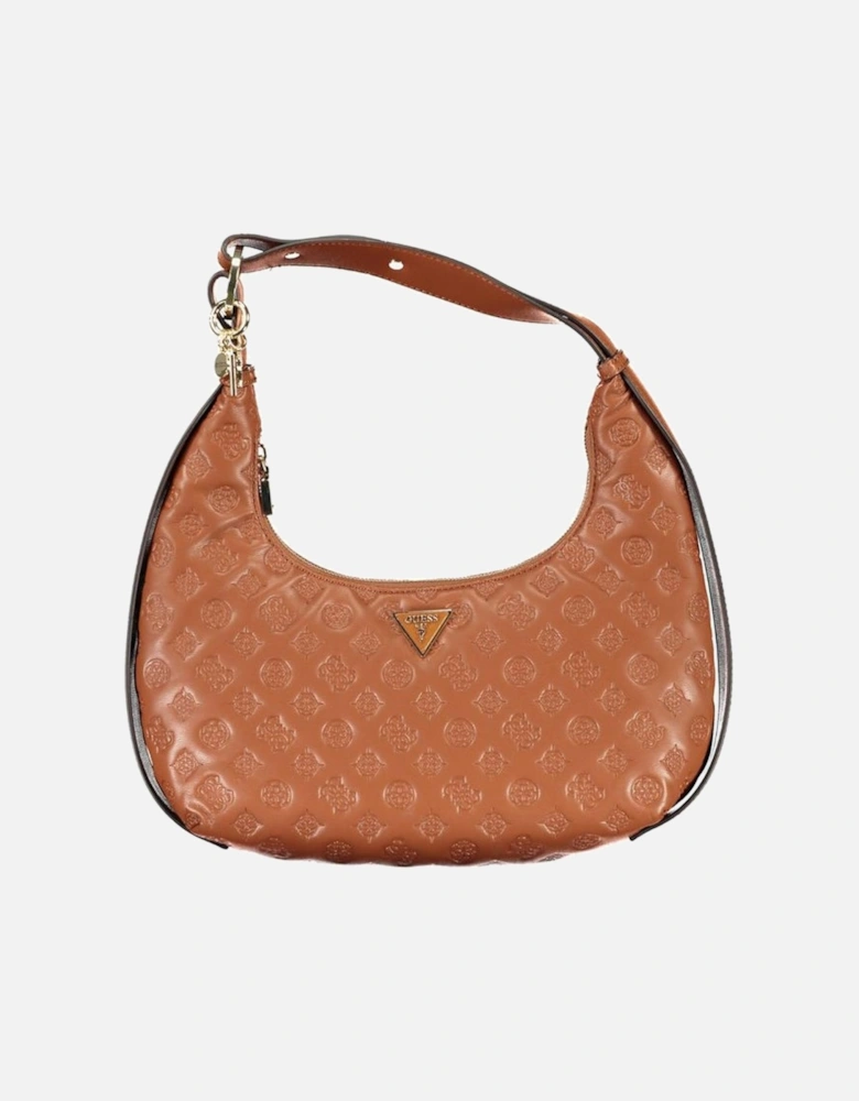 Logo Shoulder Bag with Pockets Women - Brown Handbags
