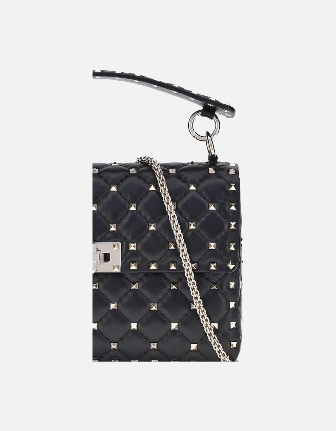 Roman Stud Quilted Top Handle Bag Women - Black Shoulder Bags