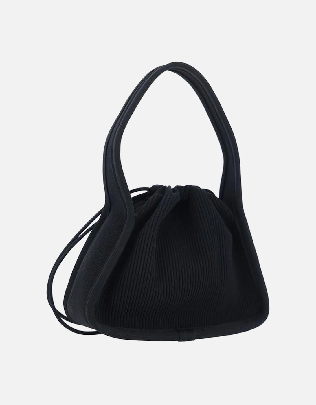 Ryan Small Handbag with Ribbed Design Women - Black Shoulder Bags