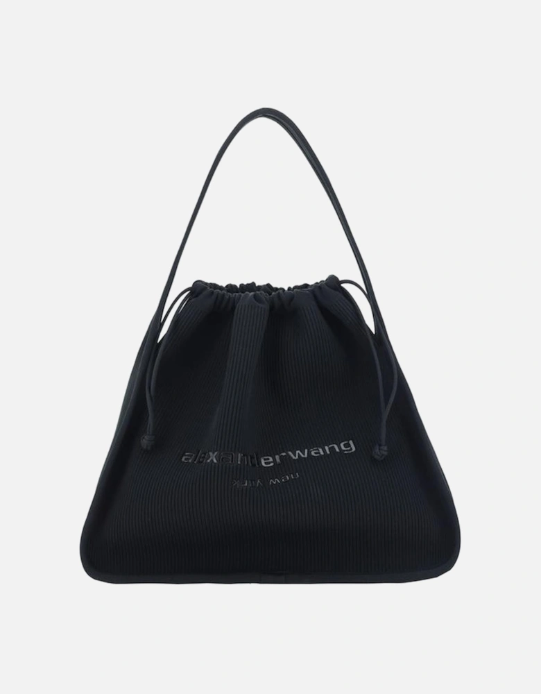 Ryan Large Handbag with Drawstring Closure Women - Black