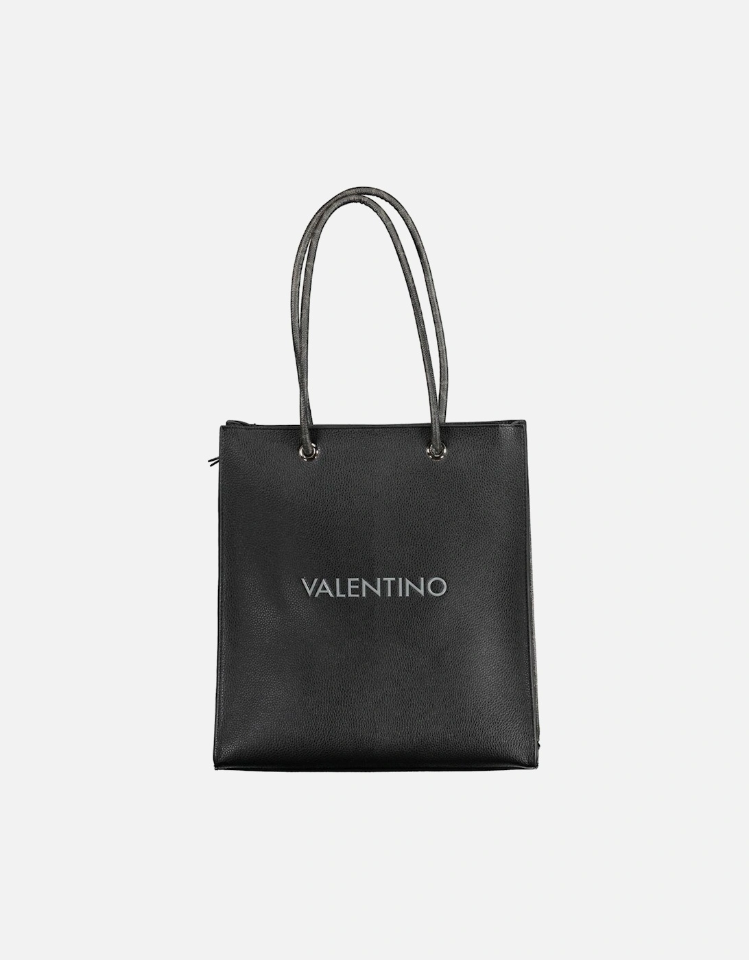 Contrasting Detail Shoulder Bag with Zip Closure Women - Black, 4 of 3