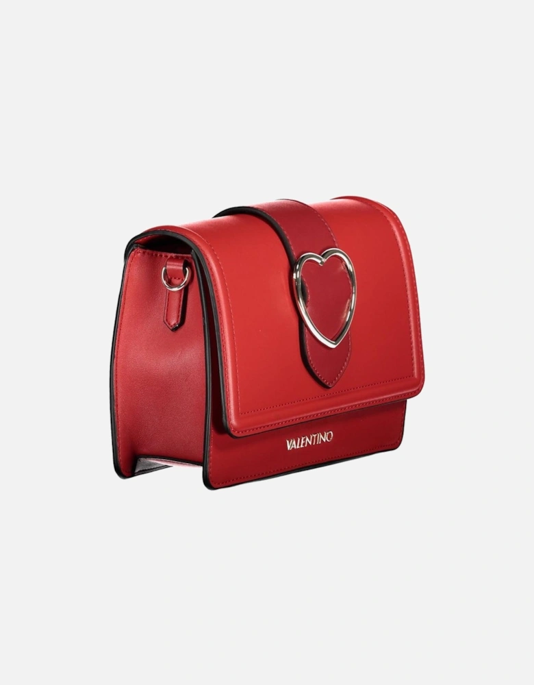 Adjustable Removable Shoulder Bag with Internal Pocket Women - Red