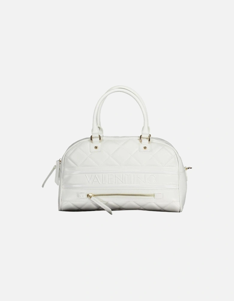 Two-Handle Bag with Adjustable Strap and Pockets Women - White